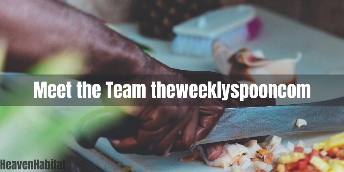 Meet The Team TheWeeklySpooncom: Unveiling The Recipe Stars!